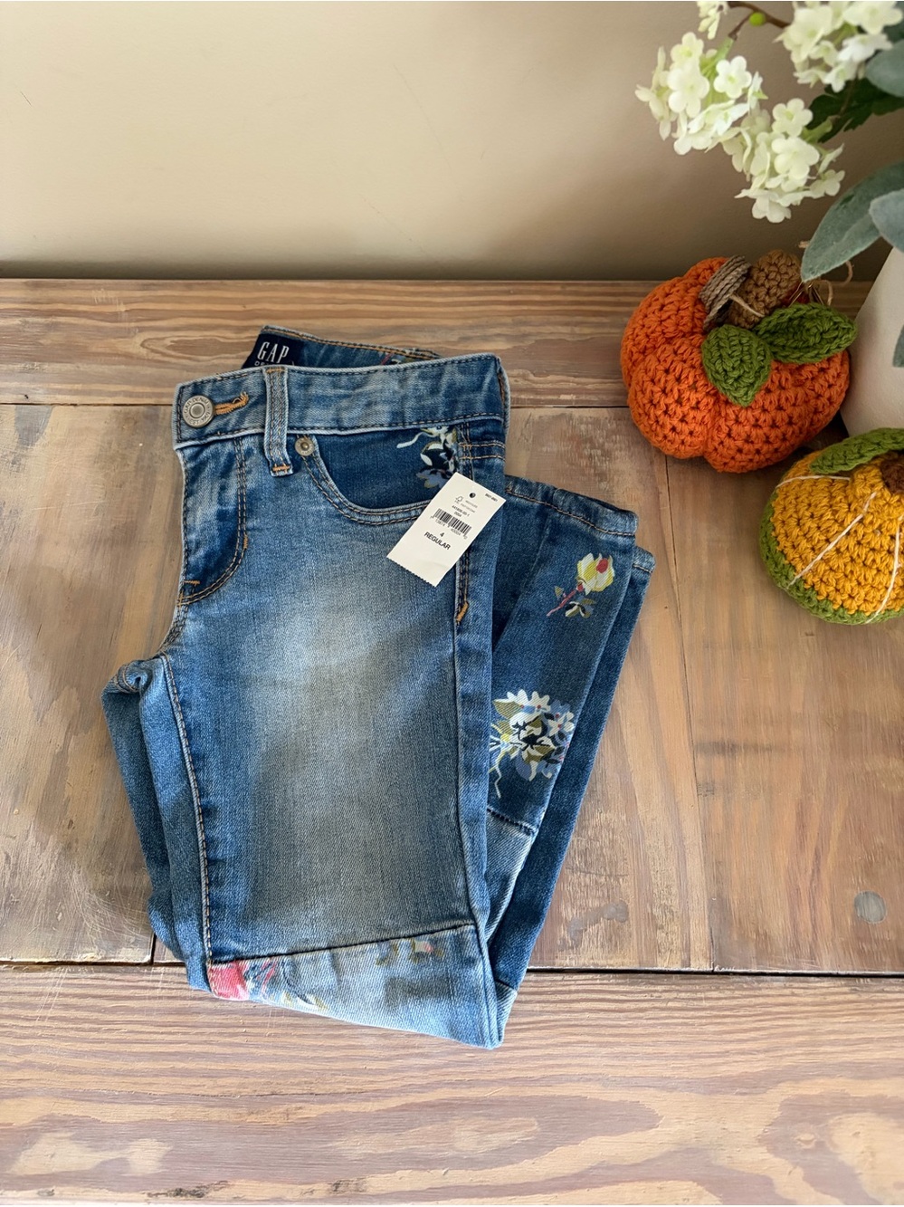 Gap Girl’s Patchwork Denim Skinny Jeans 🌼 🆕